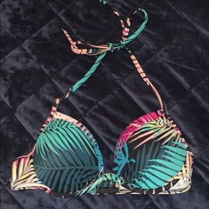 Shade & Shore Palm Leave Push Up Bikini